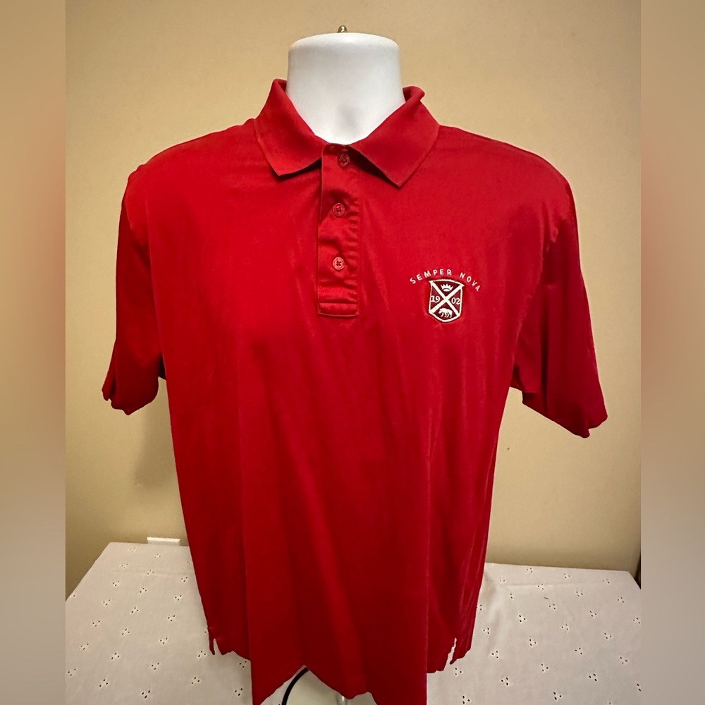 St Andrews Golf Semper Nova The New Golf Club" Glen Muir 1891 Polo Sm Red